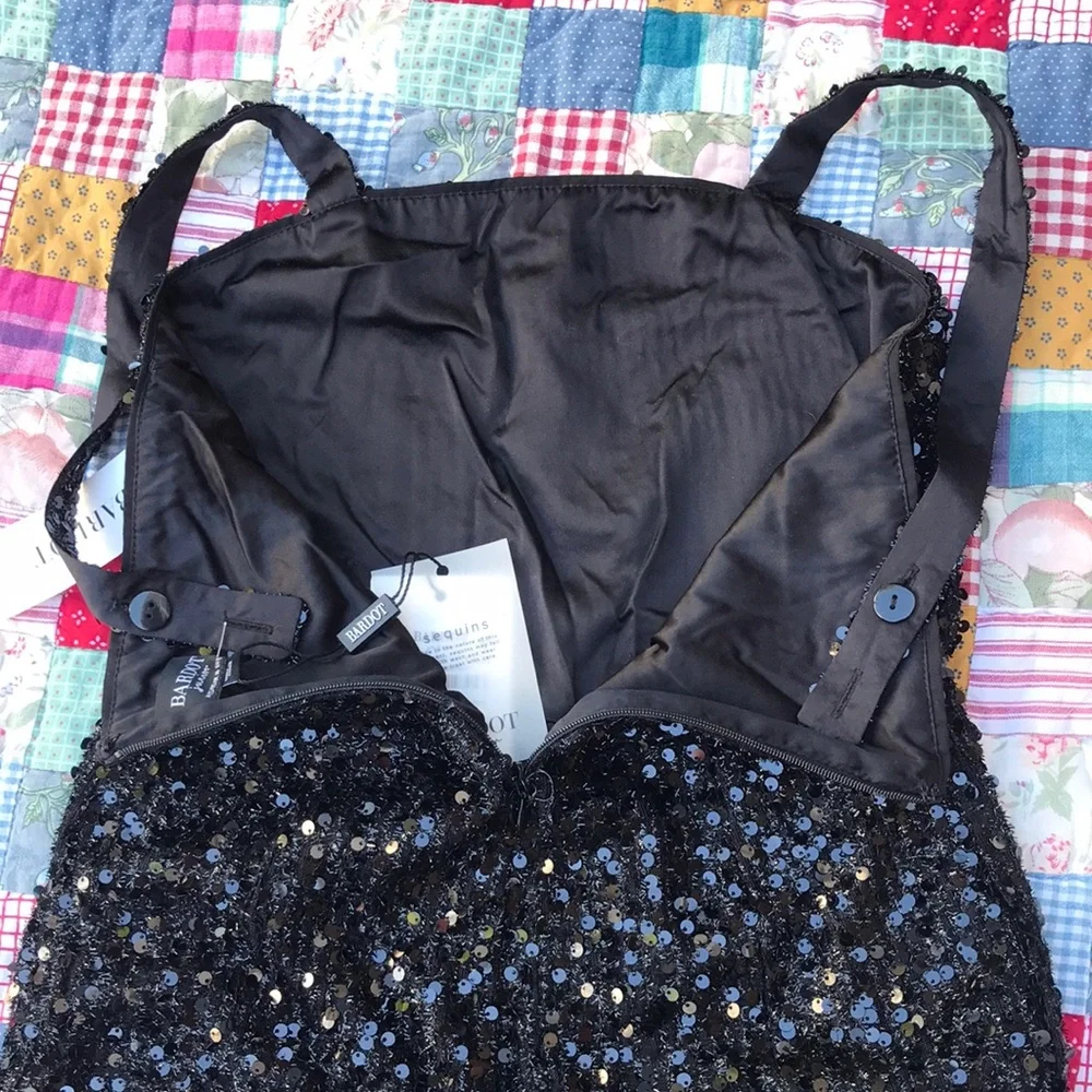 🏇 Bardot Briony Black Sequin Jumpsuit
